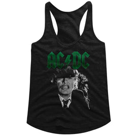 Acdc-Angus Growl-Black Ladies Slimfit Racerback-S - Black