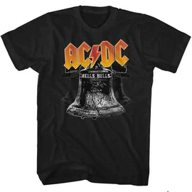 Acdc-Hells Bells-Black Adult S/S T-Shirt - Black