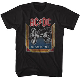 Acdc-We Salute You-Black Adult S/S T-Shirt - Black