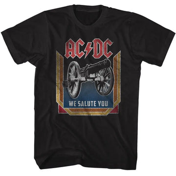 Acdc-We Salute You-Black Adult S/S T-Shirt - Black