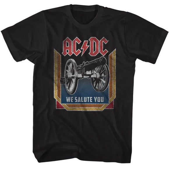 Acdc-We Salute You-Black Adult S/S T-Shirt - Black