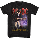 Acdc-Shoot To Thrill-Black Adult S/S T-Shirt - Black