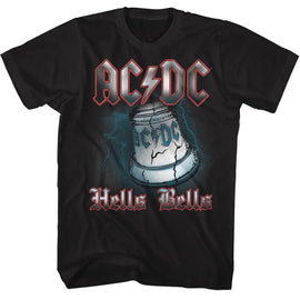 Acdc-Hells Bells-Black Adult S/S T-Shirt - Black