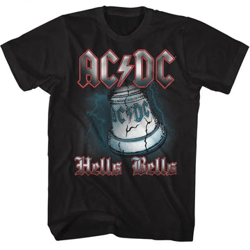 Acdc-Hells Bells-Black Adult S/S T-Shirt - Black
