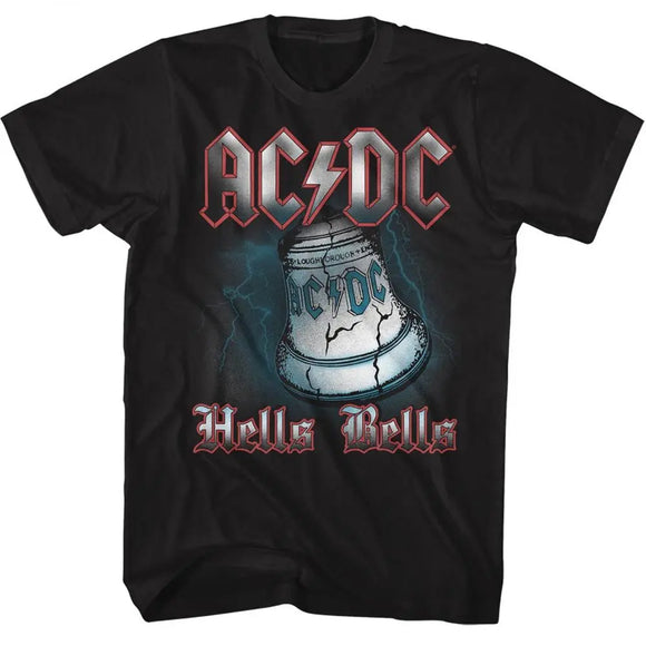 Acdc-Hells Bells-Black Adult S/S T-Shirt - Black
