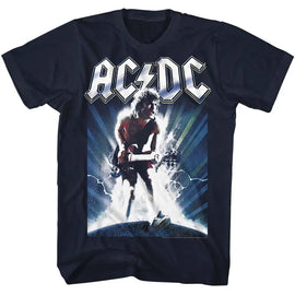 Acdc-Acdcacdc-Navy Adult S/S T-Shirt - Navy