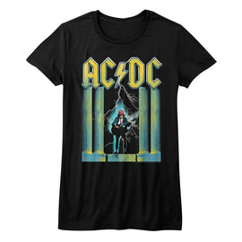 Acdc-Wmhold-Black Ladies S/S T-Shirt - Black