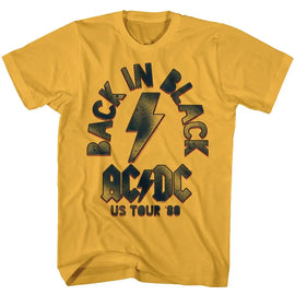 Acdc-Back In Black-Ginger Adult S/S T-Shirt - Ginger