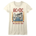 Acdc Salute Ladies T-Shirts