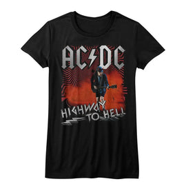 Acdc-Hth-Black Ladies S/S T-Shirt - Black