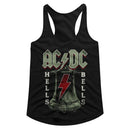 Acdc-Hells Bells-Black Ladies Slimfit Racerback-S - Black