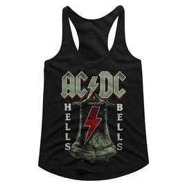 Acdc-Hells Bells-Black Ladies Slimfit Racerback-S - Black
