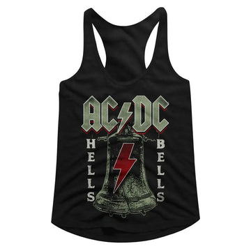 Acdc-Hells Bells-Black Ladies Slimfit Racerback-S - Black