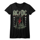 Acdc-Hells Bells-Black Ladies S/S T-Shirt - Black
