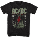 Acdc-Hells Bells-Black Adult S/S T-Shirt - Black