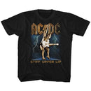 Acdc-Stiff-Black Toddler S/S T-Shirt-4T - Black