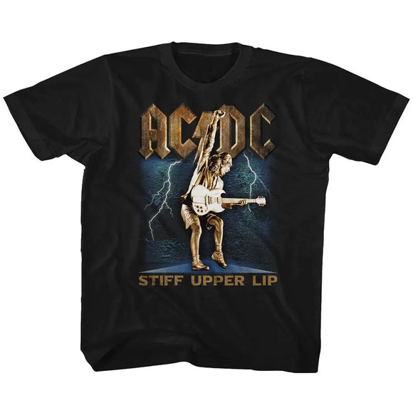 Acdc-Stiff-Black Toddler S/S T-Shirt-2T - Black