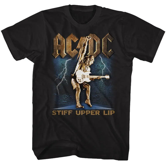 Acdc-Stiff-Black Adult S/S T-Shirt - Black