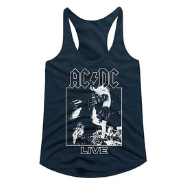 Acdc-Live-Midnight Navy Ladies Racerback-S - Midnight Navy