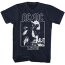 Acdc-Live-Navy Adult S/S T-Shirt - Navy