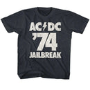 Acdc-Jailbreak-Vintage Navy Youth S/S T-Shirt (7-8) - Vintage Navy