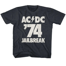 Acdc-Jailbreak-Vintage Navy Youth S/S T-Shirt (7-8) - Vintage Navy