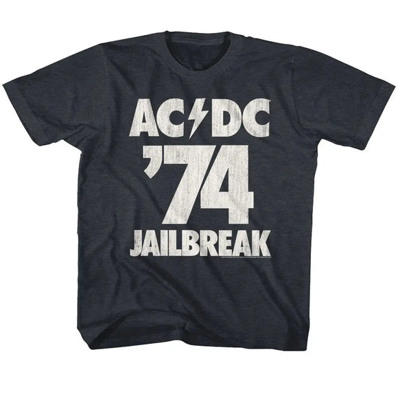 Acdc-Jailbreak-Vintage Navy Toddler S/S T-Shirt-4T - Vintage Navy