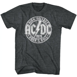 Acdc-R&R-Black Heather Adult S/S T-Shirt - Black Heather