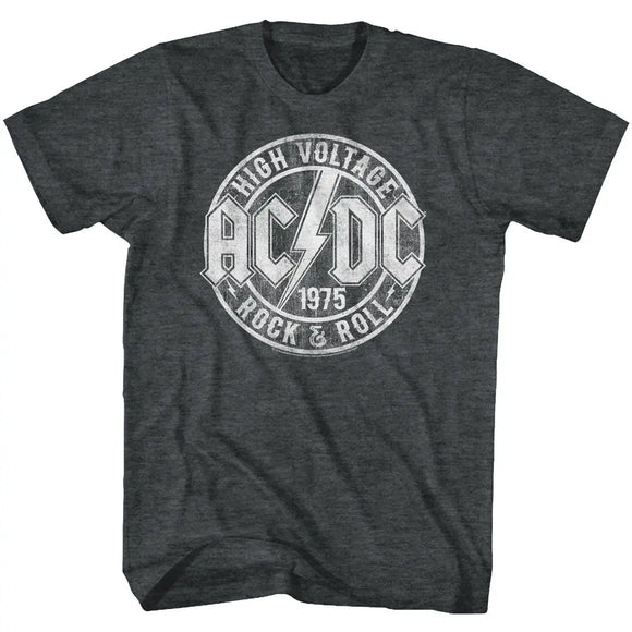 Acdc-R&R-Black Heather Adult S/S T-Shirt - Black Heather