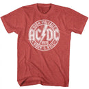 Acdc-R&R-Red Heather Adult S/S T-Shirt - Red Heather