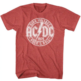 Acdc-R&R-Red Heather Adult S/S T-Shirt - Red Heather