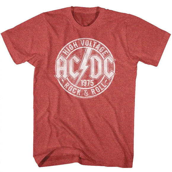 Acdc-R&R-Red Heather Adult S/S T-Shirt - Red Heather