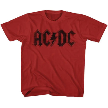 Acdc-Logo-Red Toddler S/S T-Shirt-3T - Red