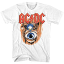 Acdc-Vintage Fly On Wall-White Adult S/S T-Shirt - White