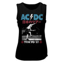 Acdc-Tokyo 81-Black Ladies Muscle Tank-S - Black
