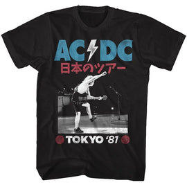 Acdc-Tokyo 81-Black Adult S/S T-Shirt - Black