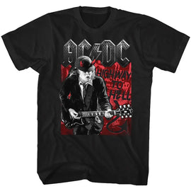 Acdc-Highway To-Black Adult S/S T-Shirt - Black