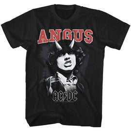 Acdc-Angus-Black Adult S/S T-Shirt - Black