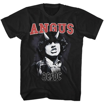 Acdc-Angus-Black Adult S/S T-Shirt - Black