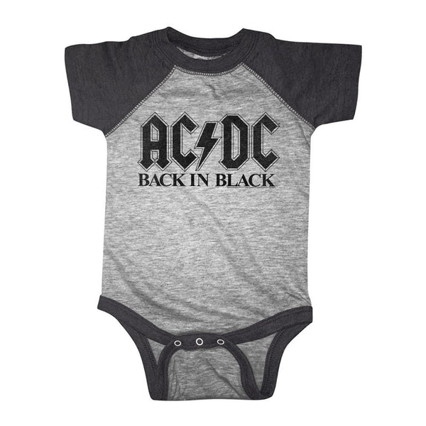 Acdc Bib In Blk Infant Baby One-Pieces