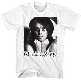 Alice Cooper-Alice Cooper A Cooper Photograph-White Adult S/S T-Shirt - White
