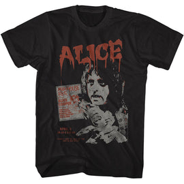 Alice Cooper-Alice Cooper Madhouse Rock-Black Adult S/S T-Shirt S - Black