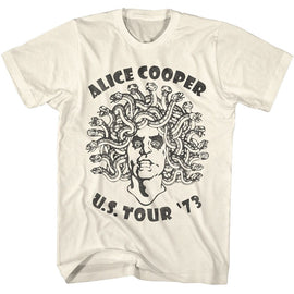 Alice Cooper-Alice Cooper Medusa-Natural Adult S/S T-Shirt - Natural