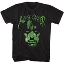 Alice Cooper-Alice Cooper Alien Face-Black Adult S/S T-Shirt S - Black