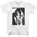 Alice Cooper-Alice Cooper Bw-White Adult S/S T-Shirt - White