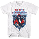Alice Cooper-Alice Cooper Ac USA-White Adult S/S T-Shirt - White