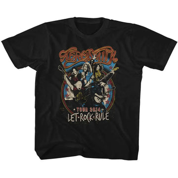 Aerosmith-Let Rock Rule-Black Toddler S/S T-Shirt-2T - Black