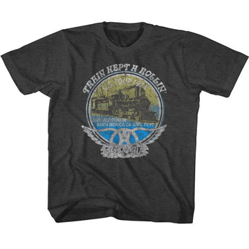Aerosmith-Rollin-Vintage Smoke Toddler S/S T-Shirt-3T - Vintage Smoke