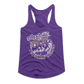 Aerosmith-Aerosmith Get Your Wings-Purple Rush Ladies Slimfit Racerback-S - Purple Rush