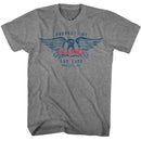 Aerosmith-Est 1973-Graphite Heather Adult S/S T-Shirt - Graphite Heather